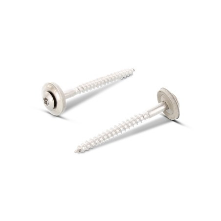 1 x Tornillo de cresta cabeza fresada abombada TORX T20 Inoxidable A2 5X280 Arandela de estanqueidad con junta de neopreno