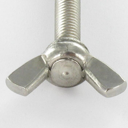 1 x Tornillo mariposa M5X40 forma americana Inoxidable A2
