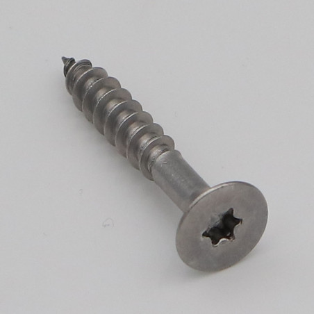 1 x Tornillo madera aglomerado Inoxidable A2 cabeza fresada/testa svasat 6X40 roscado en 24 TORX T25