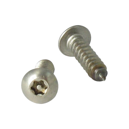 1 x Tornillo chapa Seguridad Inoxidable A2 cabeza cilíndrica TORX T10 con tetón 3.5X16