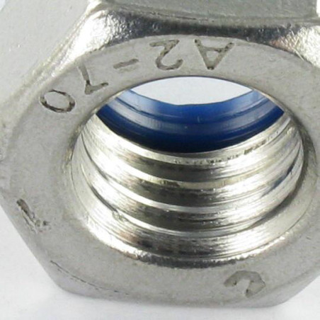 1 x Tuerca autoblocante Inoxidable A2 M33