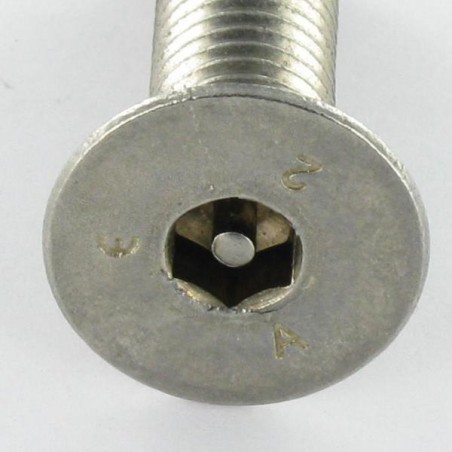 1 x Tornillo metales Inoxidable A2 Seguridad FHC cabeza fresada cavidad hexagonal hueca llave de 6 con tetón M10X16