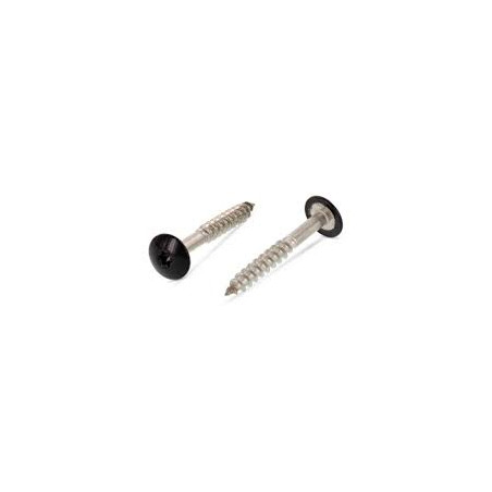 1 x Tornillo de fachada TORX T20 5.5X32 diámetro de cabeza: 12.3 Inoxidable A2 RAL9005 negro intenso