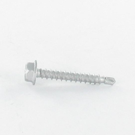 1 x Tornillo autoperforante Bimetal cabeza hexagonal resalto reborde broca CORTO 4.8X20