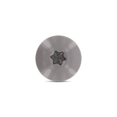 1 x Tornillo de fachada TORX T20 4.8X25 diámetro de cabeza: 12.3 Inoxidable A2 RAL7037