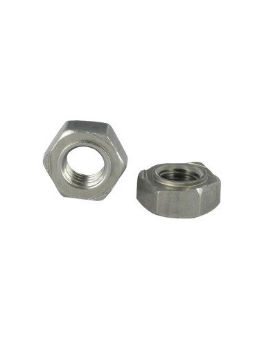 1 x Tuerca hexagonal para soldar Inoxidable A2 M16