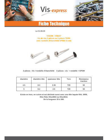 1 x Tornillo de cresta cabeza fresada abombada...