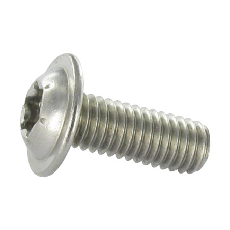 1 x Tornillo metales cabeza abombada resalto reborde TORX T25 M5X50 roscado total Inoxidable A2