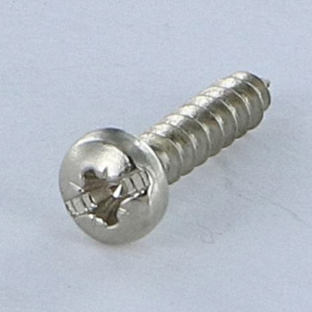1 x Tornillo madera aglomerado cabeza redonda Pozi ranura 3X15 Acero niquelado microtornillo