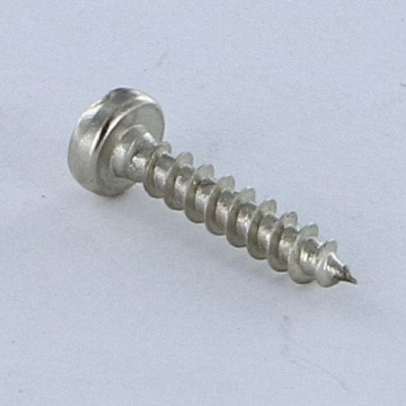 1 x Tornillo madera aglomerado cabeza redonda Pozi ranura 3X15 Acero niquelado microtornillo