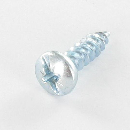 1 x Tornillo madera aglomerado cabeza redonda Pozi ranura 5X20 diámetro de cabeza: 10 Acero cincado blanco