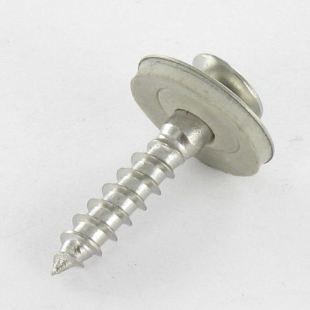 1 x Tornillo de cresta cabeza fresada abombada Pozi Inoxidable A2 Arandela de estanqueidad con junta de neopreno epdm
