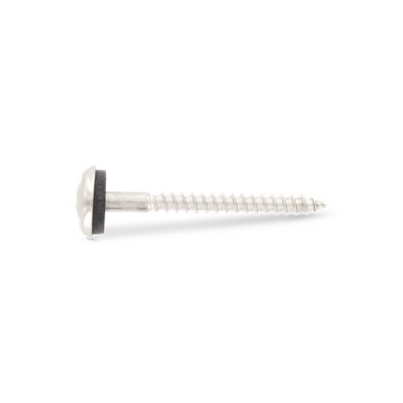 1 x Tornillo de cresta cabeza fresada abombada Pozi Inoxidable A2 Arandela de estanqueidad con junta de neopreno epdm