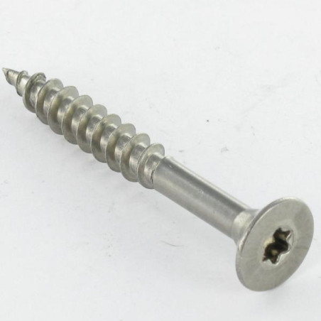 1 x Tornillo madera aglomerado Inoxidable A2 cabeza fresada/testa svasat 3X35 roscado en 24 TORX T10 microtornillo