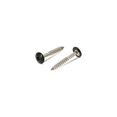1 x Tornillo de fachada TORX T20 4.8X32 diámetro de cabeza: 12.3 Inoxidable A2 RAL6009 verde abeto