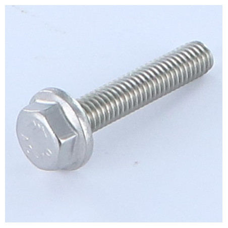 1 x Tornillo metales cabeza hexagonal resalto liso M8X25 Inoxidable A2