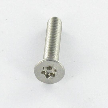 1 x Tornillo metales Inoxidable A2 Seguridad cabeza fresada/testa svasat TORX T10 con tetón M3X12 microtornillo