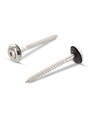 1 x Tornillo de cresta cabeza fresada abombada...