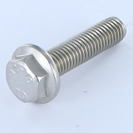 1 x Tornillo metales cabeza hexagonal resalto liso M10X20 Inoxidable A2