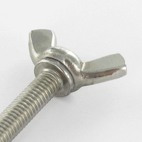 1 x Tornillo mariposa M8X25 forma americana Inoxidable A2