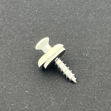 1 x Tornillo de cresta cabeza fresada abombada TORX T20 Inoxidable A2 RAL9010 blanco puro 4.5X25 Arandela de estanqueidad