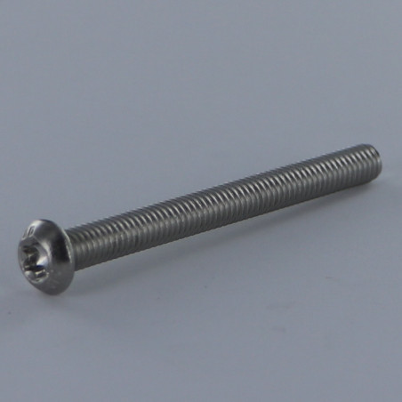1 x Tornillo metales cabeza abombada TORX T8 M2.5X8 roscado total Inoxidable A2 microtornillo
