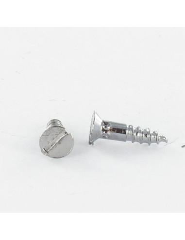 1 x Tornillo madera Acero cromado cabeza...