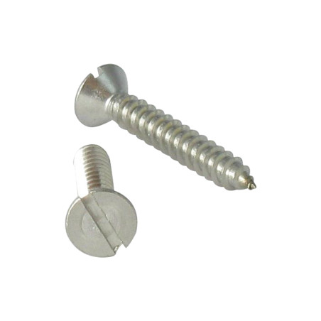 1 x Tornillo madera aglomerado cabeza fresada/testa svasat ranura 4X25 Inoxidable A2