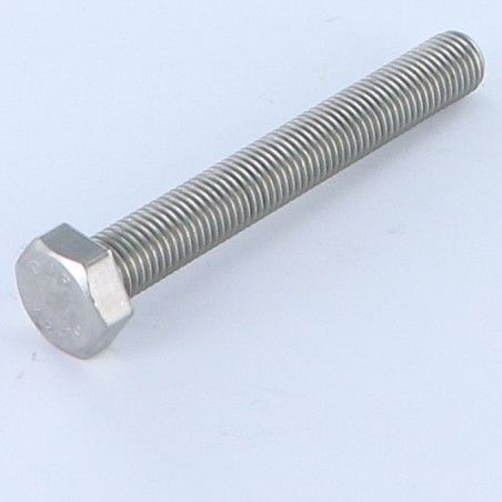 1 x Tornillo metales cabeza hexagonal M8X50 paso fino paso de 100 Inoxidable A2