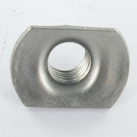 1 x Tuerca cilíndrico para soldar M5 19X11 alto 7.5 Inoxidable A2
