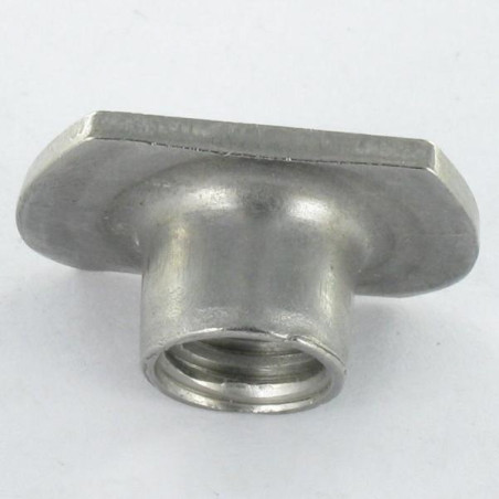 1 x Tuerca cilíndrico para soldar M5 19X11 alto 7.5 Inoxidable A2