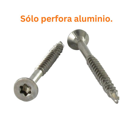 1 x Tornillo madera aglomerado Tornillo autoperforante cabeza fresada/testa svasat dentado 4.5X60 TORX T20 Inoxidable A2
