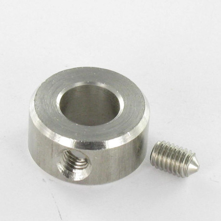 1 x Anillo de retención con tornillo diámetro interior 22 Inoxidable A2