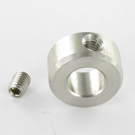 1 x Anillo de retención con tornillo diámetro interior 22 Inoxidable A2