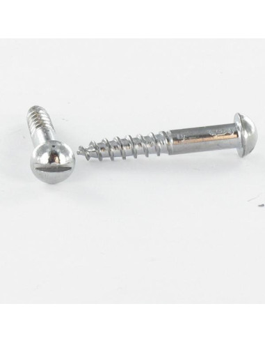 1 x Tornillo madera Acero cromado cabeza...
