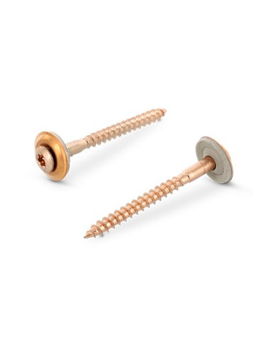1 x Tornillo de cresta cabeza fresada abombada...