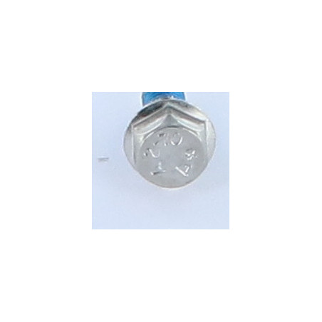 1 x Tornillo metales cabeza hexagonal resalto liso M5X12 Inoxidable A2 Freno rosca
