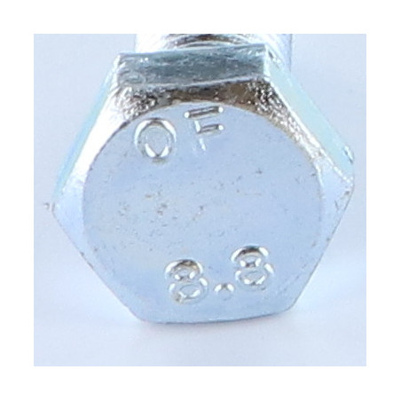 1 x Tornillo metales cabeza hexagonal M14X30 Clase 8.8 Bicromato