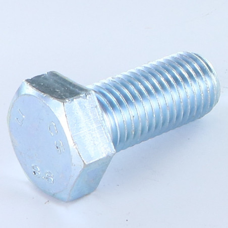 1 x Tornillo metales cabeza hexagonal M20X45 Clase 8.8 Acero cincado blanco