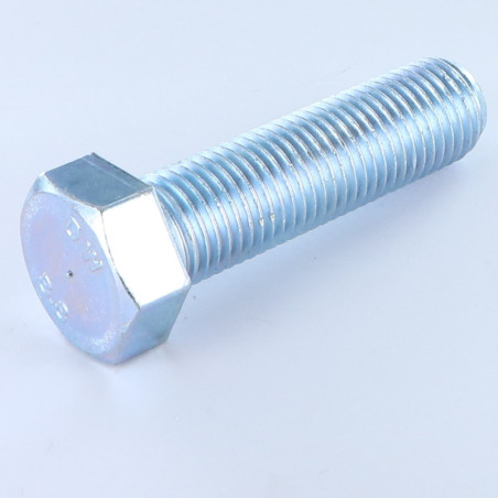 1 x Tornillo metales cabeza hexagonal M20X65 Clase 8.8 Acero cincado blanco