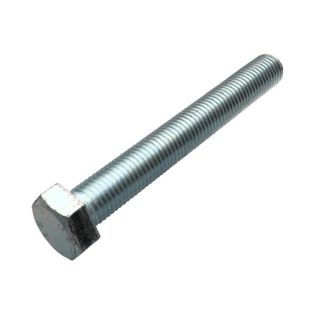 1 x Tornillo metales cabeza hexagonal M24X180 Clase 8.8 Acero cincado blanco