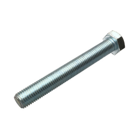 1 x Tornillo metales cabeza hexagonal M24X180 Clase 8.8 Acero cincado blanco