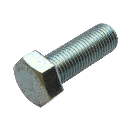 1 x Tornillo metales cabeza hexagonal M22X50 Clase 8.8 Acero cincado blanco