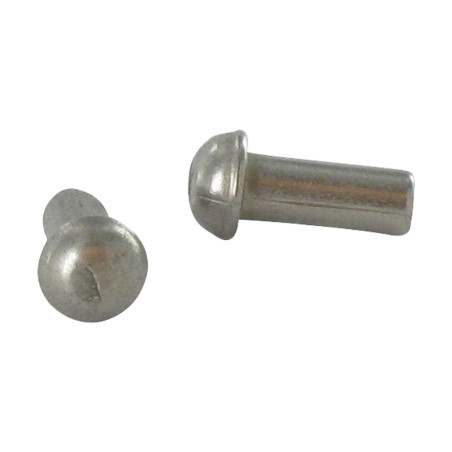 1 x Remache macizo cabeza redonda Inoxidable A2 6X16