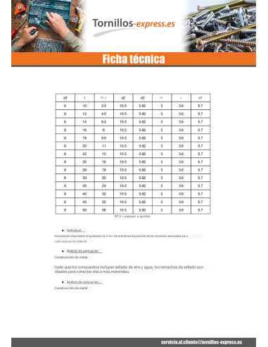 1 x Remache macizo cabeza redonda Inoxidable A2...