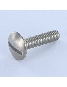 Tornillo poelier cabeza redonda ancha ranura Inoxidable...
