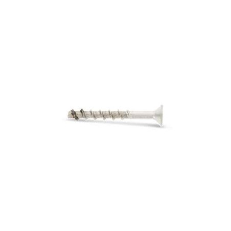 1 x Tornillo hormigón cabeza fresada TORX T30 Inoxidable A4 7.5X105 roscado en 50