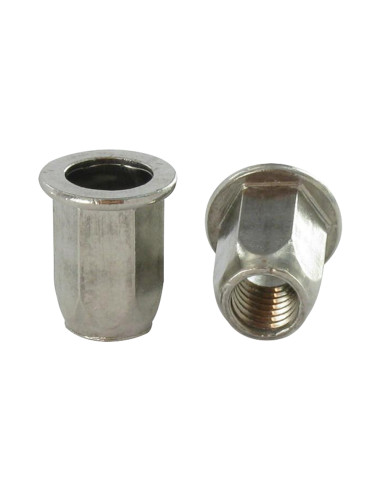 1 x Tuerca remachable Inox cabeza plana...