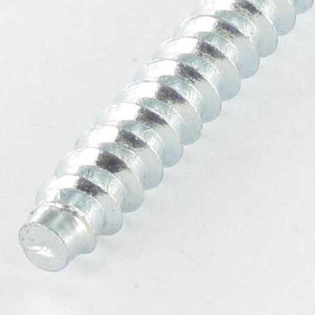 1 x Tornillo Autotaladrante TF3 Pozi 7X40 SS dentado Acero cincado blanco