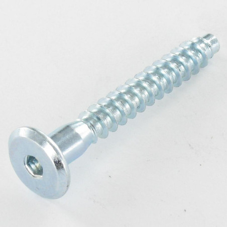 1 x Tornillo autotaladrante confirmat cabeza redonda ancha hexagonal hueco 7X70 Acero cincado blanco